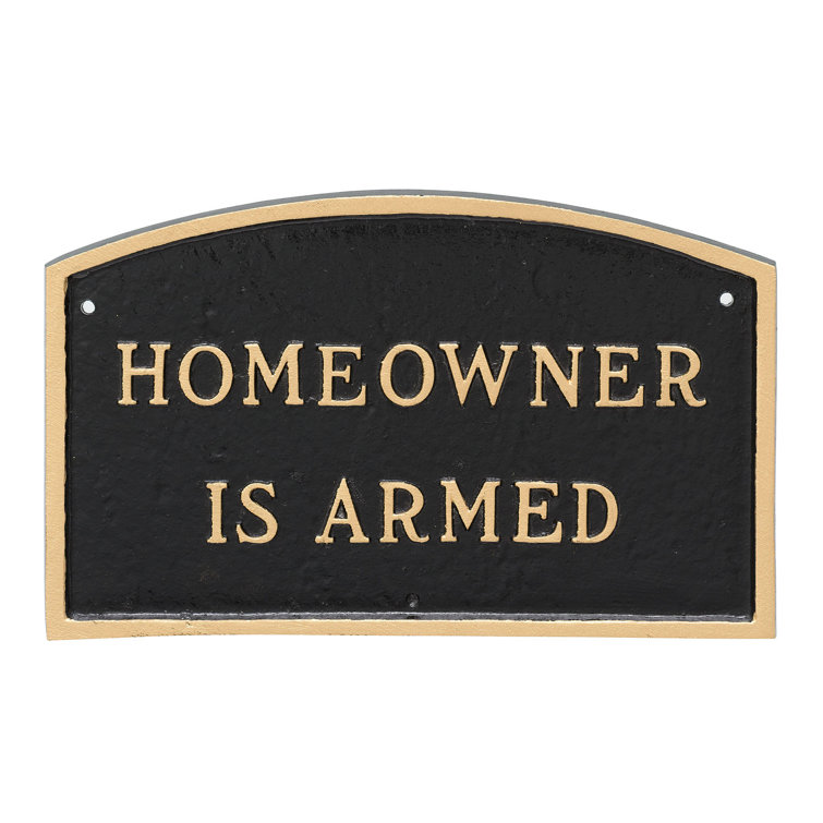 Montague Metal Products Weather Resistant Metal Garden Plaque Wayfair